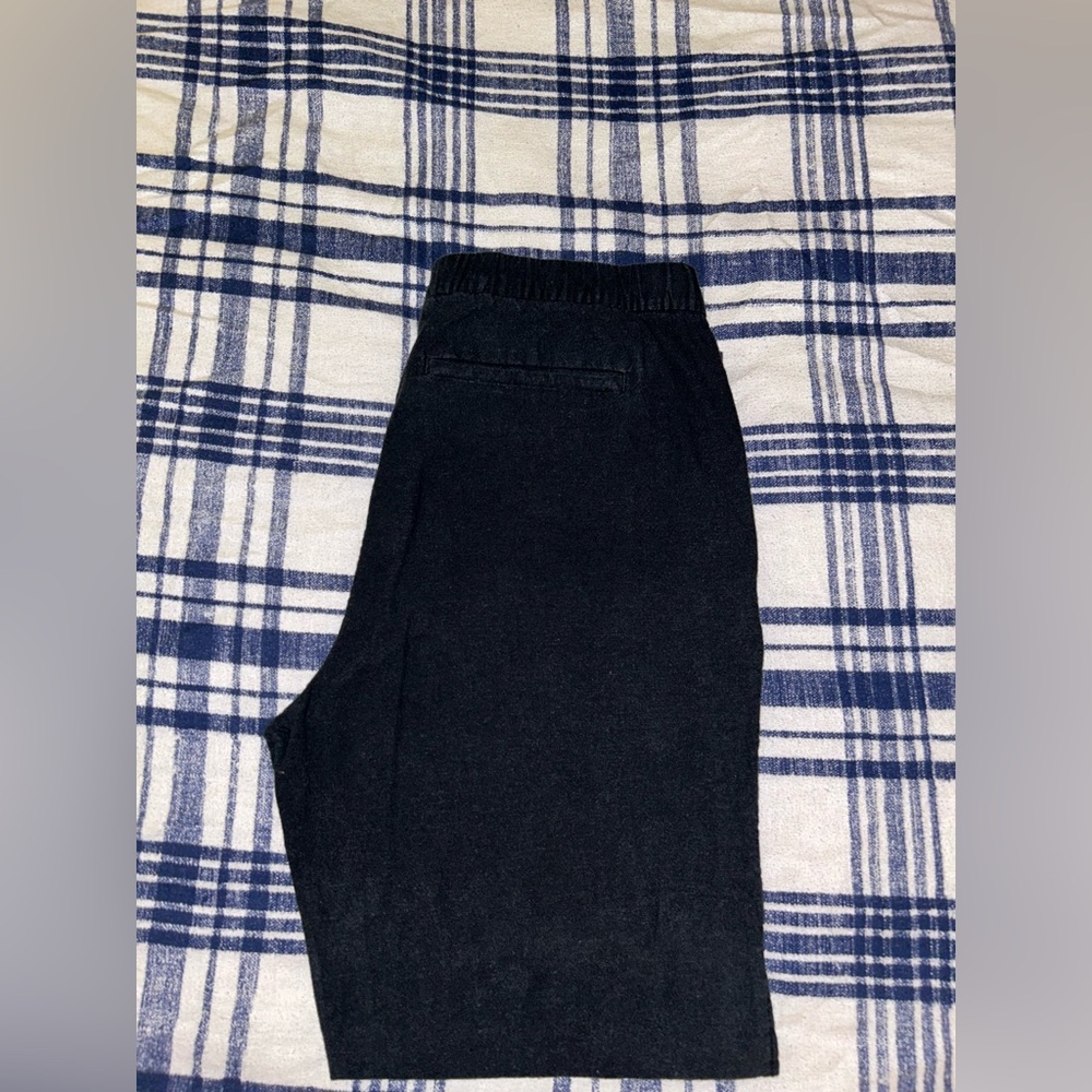 H&M black linen pants